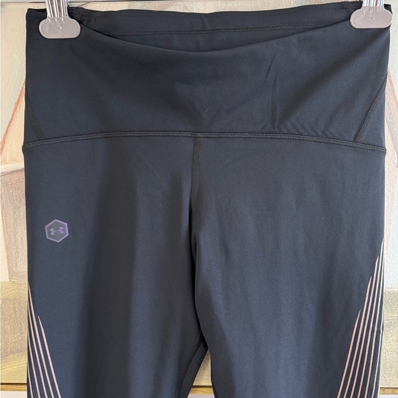 UNDER ARMOUR Leggings W UA Rush Run Stamina Compression Tight Black Size Medium - Picture 4 of 11